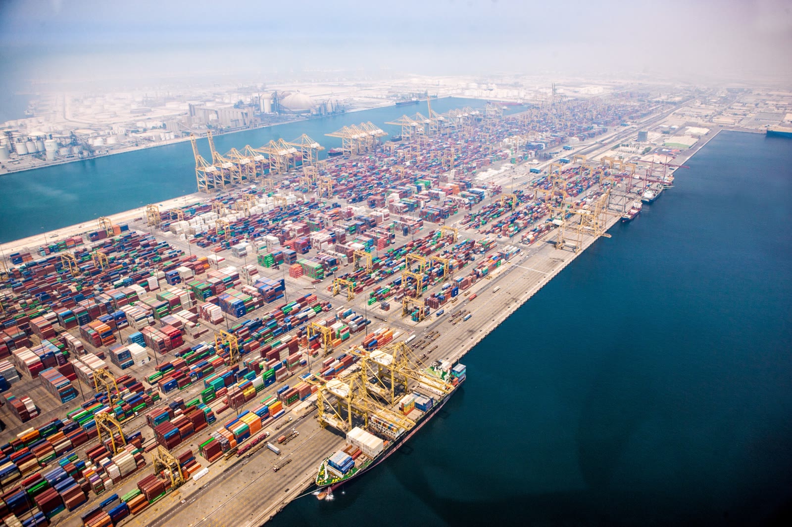 Jebel Ali Port aerial view